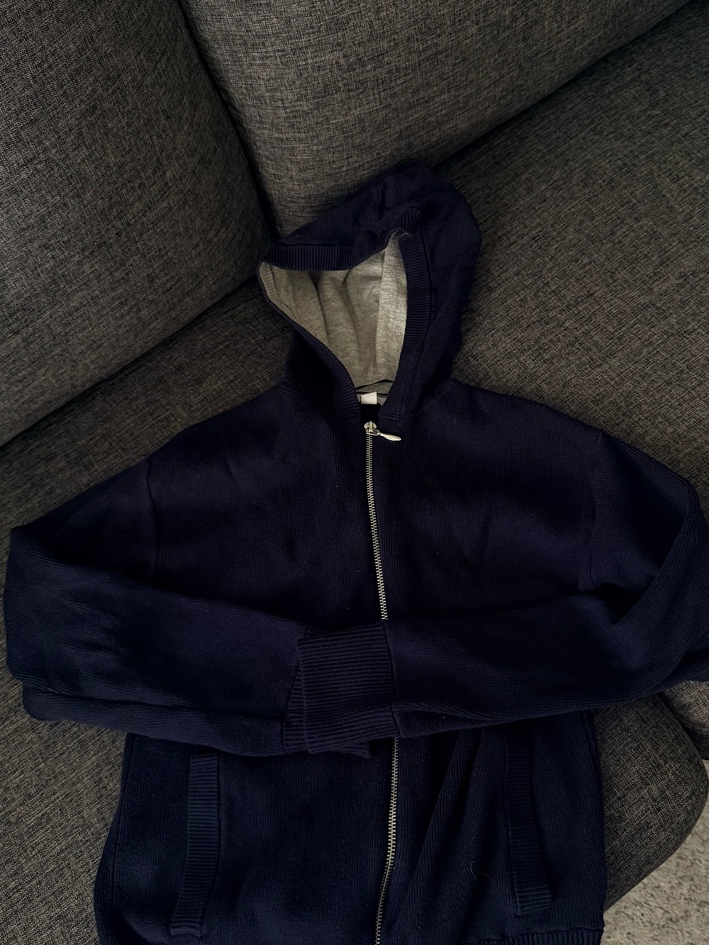 Marks and Spencer Navy Hooded Zip-Up